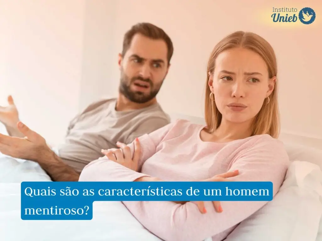 Homem e mulher deitados na cama em uma briga de casal