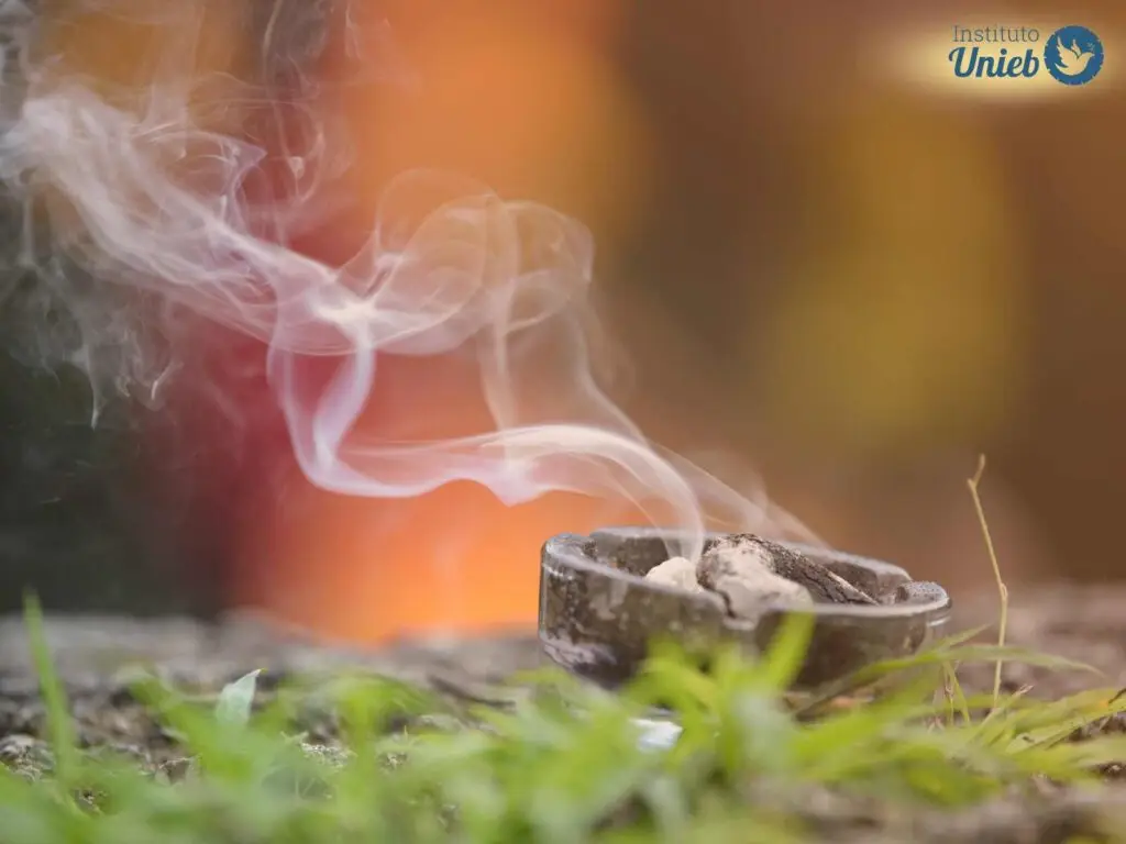 Pote com incenso queimando e fumaça subindo - Instituto Unieb (Pai de santo Roberson Dariel) - Contato 11 96982-1121 - CEP 14801-040 - Av. Dom Pedro II 562, Centro, Araraquara, SP