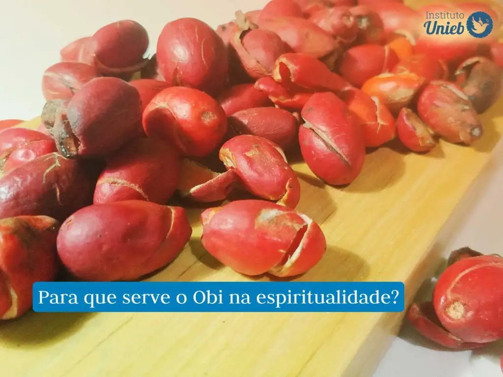 Dezenas de Obis, uma fruta africana considerada o fruto sagrado, sob uma tábua de madeira