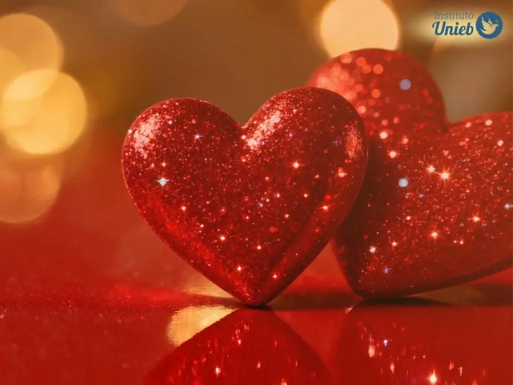 Corações vermelhos representando laços amorosos como a Amarração Amorosa