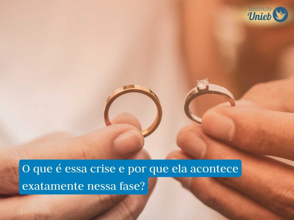 Alianças de casamento simbolizando um casal que passa pela fase da crise dos 11 anos no casamento