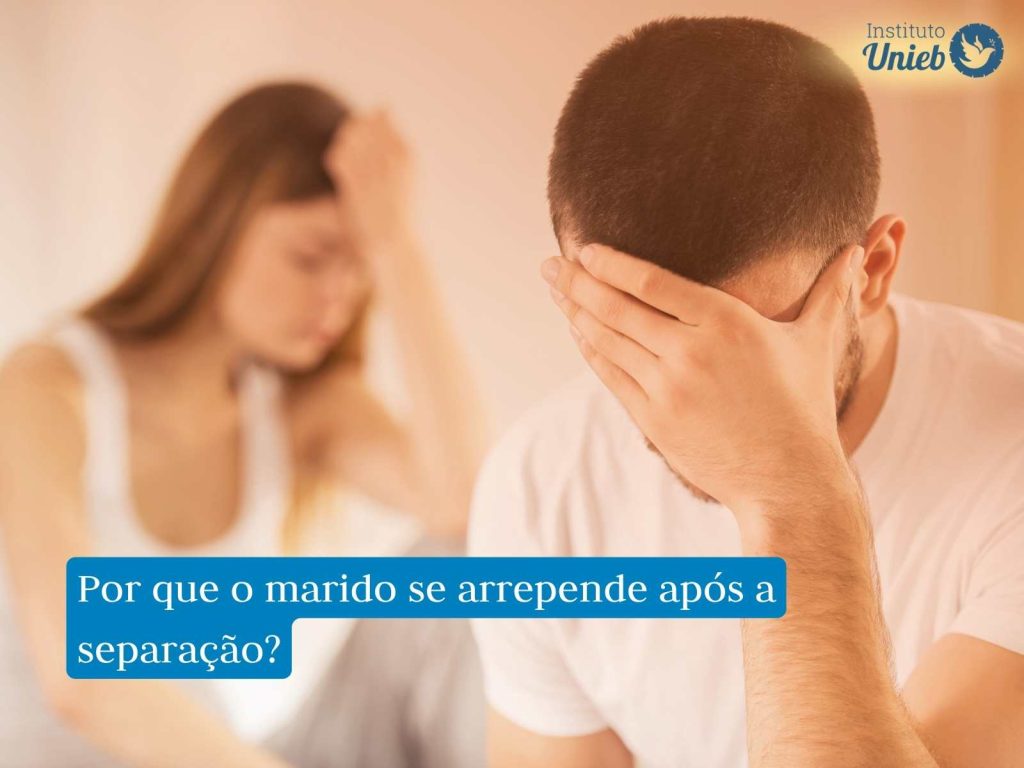 Homem com a mão no rosto representando um marido que se arrepende depois da separação