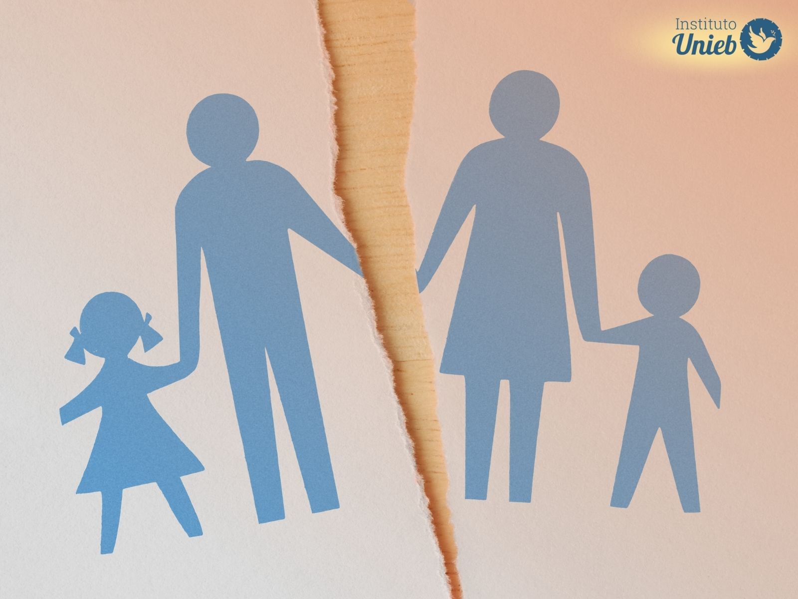 Unieb Família separada representando o divórcio nos relacionamentos