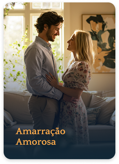 Casal jovem sorrindo e se olhando apaixonadamente em pé na sala de estar iluminada pela luz solar da janela.