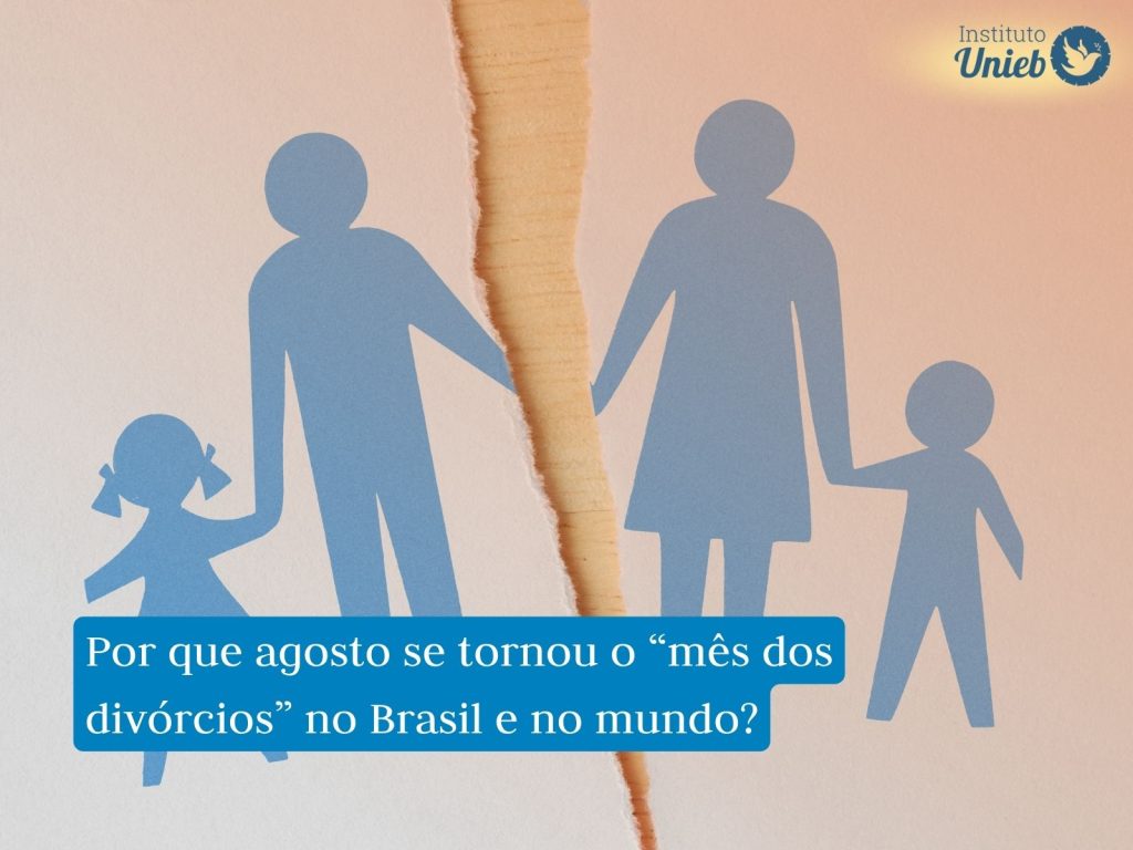 Por que agosto é o mês com mais separações? Família separada representando o divórcio nos relacionamentos
