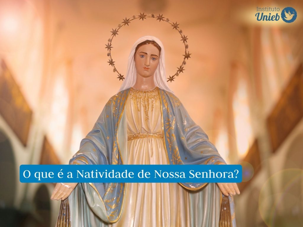 Imagem de Maria, representando a Natividade de Nossa Senhora