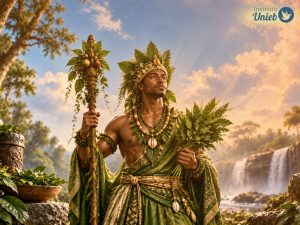 Blog Imagem representando Ossain, o Orixá também chamado de Senhor das Folhas